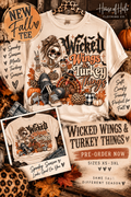 Wicked Wings & Turkey Things Tee 🦃🖤