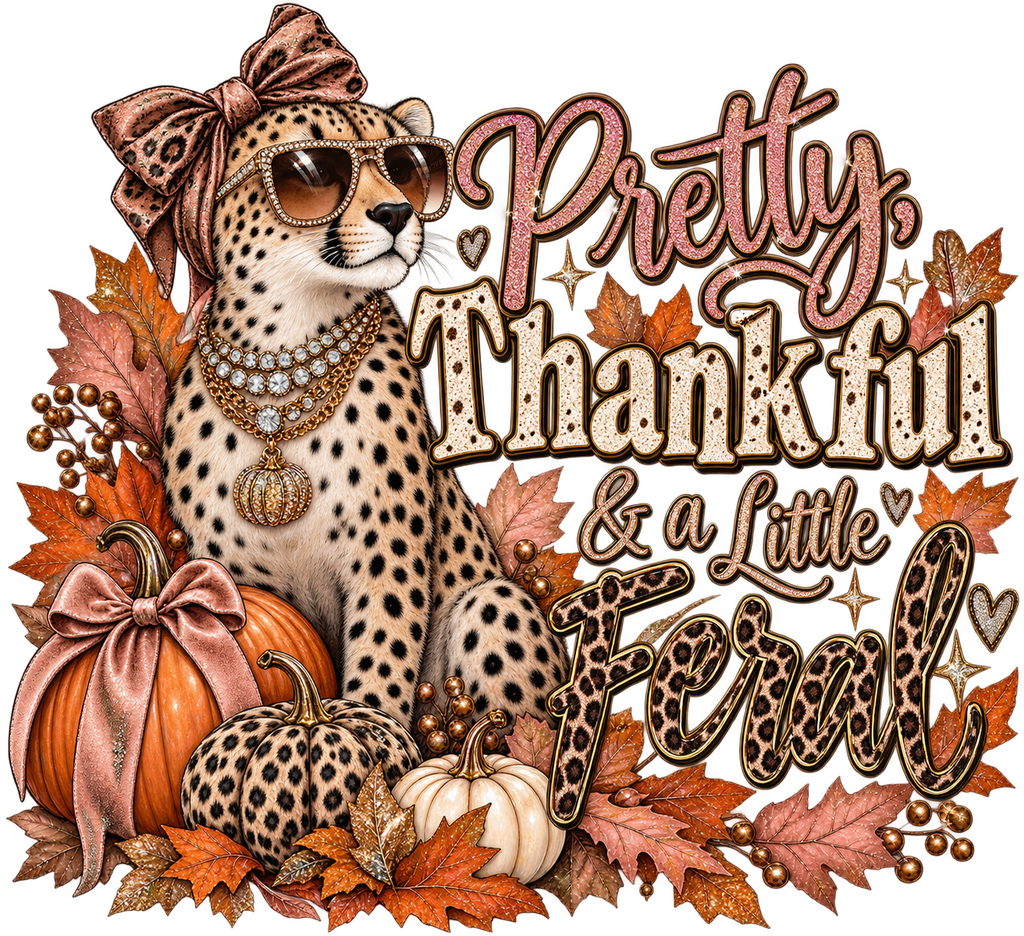 Pretty, Thankful & a Little Feral 🍂🐆