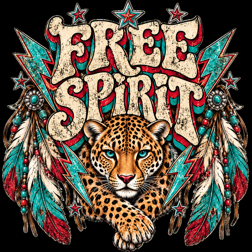Free Spirit Western Leopard Tee